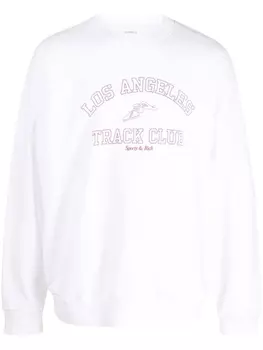 Толстовка с графичным принтом Sporty & Rich, белый