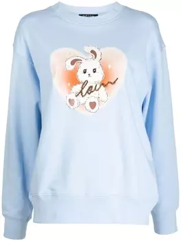 Толстовка с графичным принтом tout a coup, синий