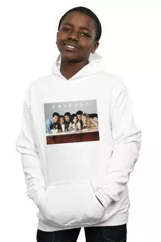 Толстовка с групповым фото «Молочные коктейли» Friends, белый