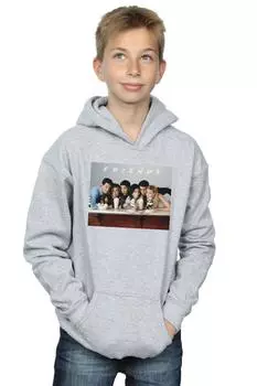 Толстовка с групповым фото «Молочные коктейли» Friends, серый