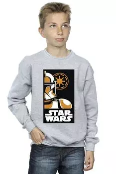 Толстовка с художественным плакатом «Штурмовик» Star Wars, серый