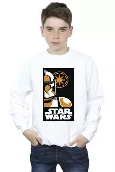 Толстовка с художественным плакатом «Штурмовик» Star Wars, белый