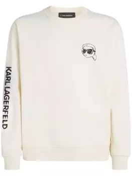 Толстовка с иконкой Karl Lagerfeld, белый