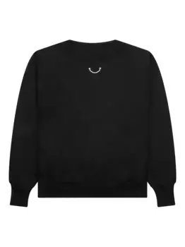 Толстовка с имитацией воротника и улыбкой Readymade, черный