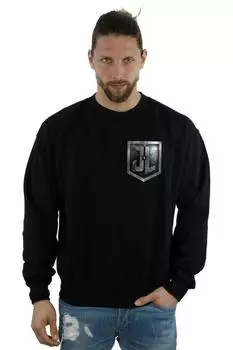 Толстовка с искусственным карманом из фильма «Лига справедливости» DC Comics, черный