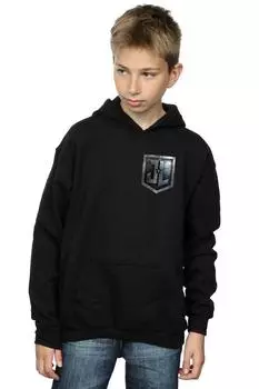 Толстовка с искусственным карманом «Лига справедливости» из фильма «Щит» DC Comics, черный