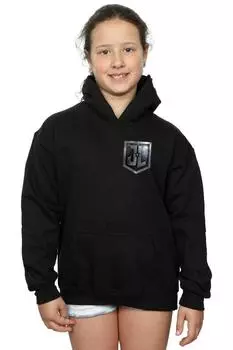 Толстовка с искусственным карманом «Лига справедливости» из фильма «Щит» DC Comics, черный