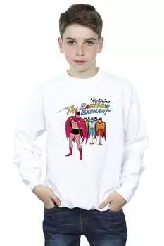 Толстовка с изображением Бэтмена и комиксов Радуга Бэтмен DC Comics, белый