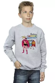 Толстовка с изображением Бэтмена и комиксов Радуга Бэтмен DC Comics, серый