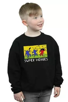 Толстовка с изображением Бэтмена в стиле поп-арт DC Comics, черный