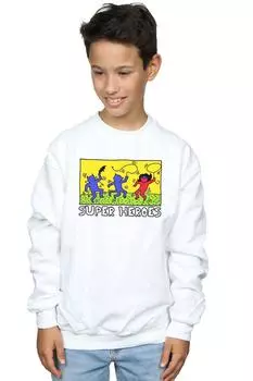 Толстовка с изображением Бэтмена в стиле поп-арт DC Comics, белый