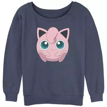 Толстовка с изображением большого лица Pokmon Jigglypuff для юниоров Licensed Character