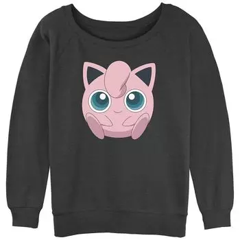 Толстовка с изображением большого лица Pokmon Jigglypuff для юниоров Licensed Character
