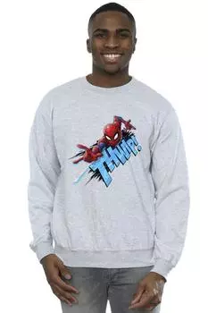 Толстовка с изображением Человека-паука Marvel, серый