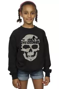 Толстовка с изображением черепа The Goonies, черный