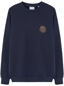 Толстовка с изображением глобуса Les Deux, синий