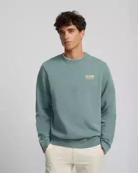 Толстовка с изображением икон природы Silbon, синий