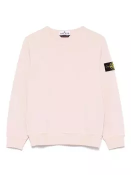 Толстовка с изображением компаса от Stone Island Junior, розовый