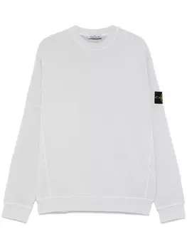 Толстовка с изображением компаса Stone Island, серый