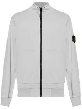 Толстовка с изображением компаса Stone Island, серый