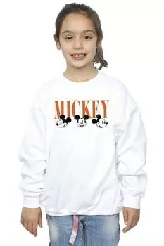 Толстовка с изображением лица Микки Мауса Disney, белый