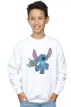 Толстовка с изображением Лило и Стич Disney, белый