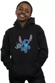 Толстовка с изображением Лило и Стич Disney, черный
