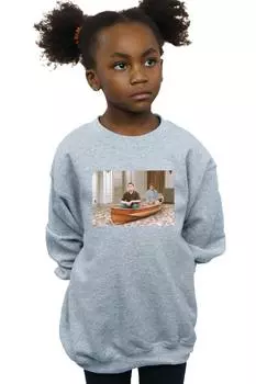 Толстовка с изображением лодки Friends, серый