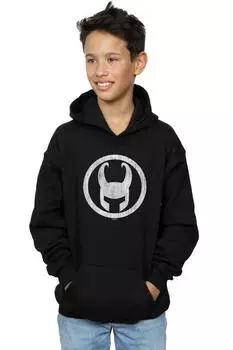 Толстовка с изображением Локи Marvel, черный