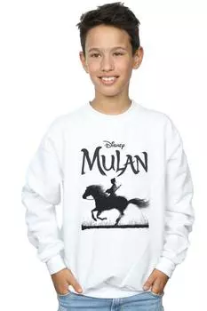 Толстовка с изображением лошади Мулан из фильма Моно Disney, белый
