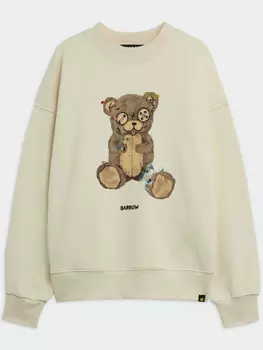 Толстовка с изображением медведя BARROW, белый