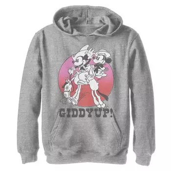 Толстовка с изображением портрета и портрета Disney's Mickey & Minnie для мальчиков 8–20 лет Giddyup Circle Licensed Character