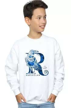 Толстовка с изображением Рейвенкло и Ворона Harry Potter, белый