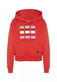 Толстовка с изображением ухмыляющегося лица и т. д emoji, цвет Red Alert