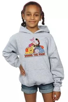 Толстовка с изображением Винни-Пуха Disney, серый