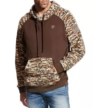 Толстовка с камуфляжным принтом Ariat Patriot, бежевый