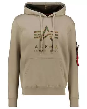 Толстовка с камуфляжным принтом из ТПУ Alpha Industries, бежевый