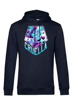 Толстовка с капюшоном 101 DALMATIANS CRUELLA PENTANEON Henry Tiger, темно-синий