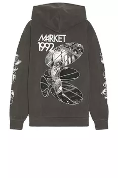 Толстовка с капюшоном 1992 Market, washed black