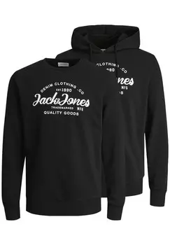 Толстовка с капюшоном 2 PACK Jack & Jones, черный