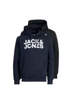 Толстовка с капюшоном 2 шт. в упаковке - jjecorp logo sweat hood hood logo Jack & Jones, мультиколор