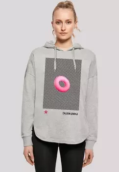 Толстовка с капюшоном 3D PINK RING F4NT4STIC, серый
