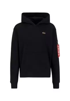 Толстовка с капюшоном 3D SMALL LOGO Alpha Industries, черный