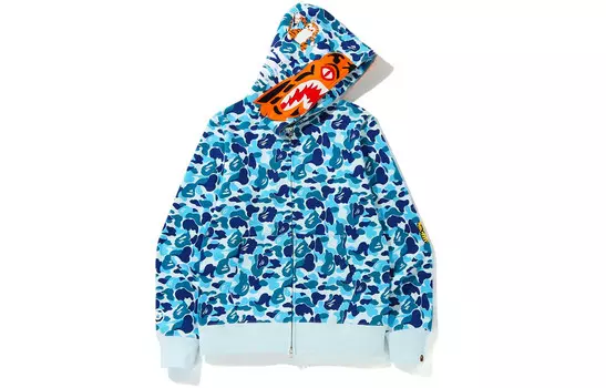 Толстовка с капюшоном ABC Camo Tiger Full Zip Unisex MULTI A Bathing Ape, красный