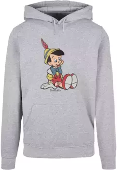 Толстовка с капюшоном ABSOLUTE CULT "ABSOLUTE CULT Men's Pinocchio - Classic Basic Hoody", серый