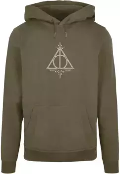 Толстовка с капюшоном ABSOLUTE CULT "Мужская толстовка ABSOLUTE CULT Harry Potter - Death Hallows Basic Hoody", оливковый