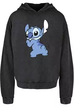Толстовка с капюшоном ABSOLUTE CULT Sweatshirt Lilo And Stitch - Stitch Backside Breast, цвет black/mottled black
