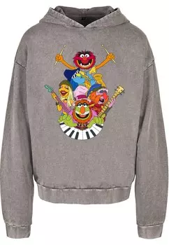 Толстовка с капюшоном ABSOLUTE CULT Sweatshirt Muppets - Dr. Teeth and The Electric Mayhem, серый