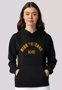 Толстовка с капюшоном AC/DC MUSIK BAND HIGH VOLTAGE F4NT4STIC, черный