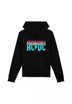 Толстовка с капюшоном ACDC NEON FLAMES F4NT4STIC, черный